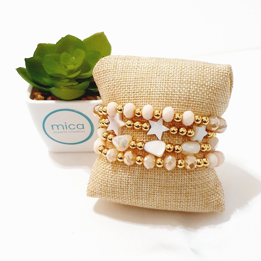 Mica Joyeria Creativa - Pulseras elásticas 